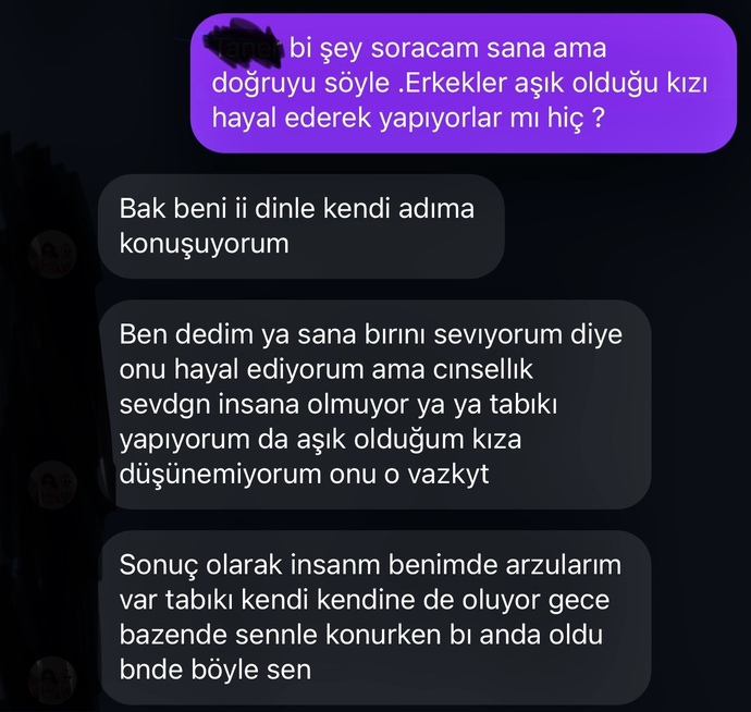 Erkekler aşık olduğu kızı düşünerek mastürbasyon yapmazlar mı?