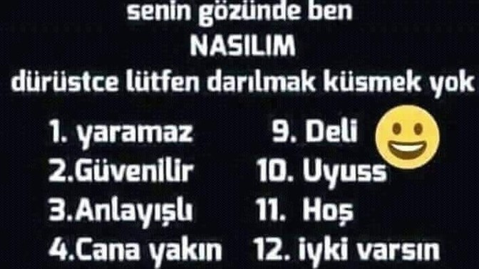Bana ne söylemek istersin?