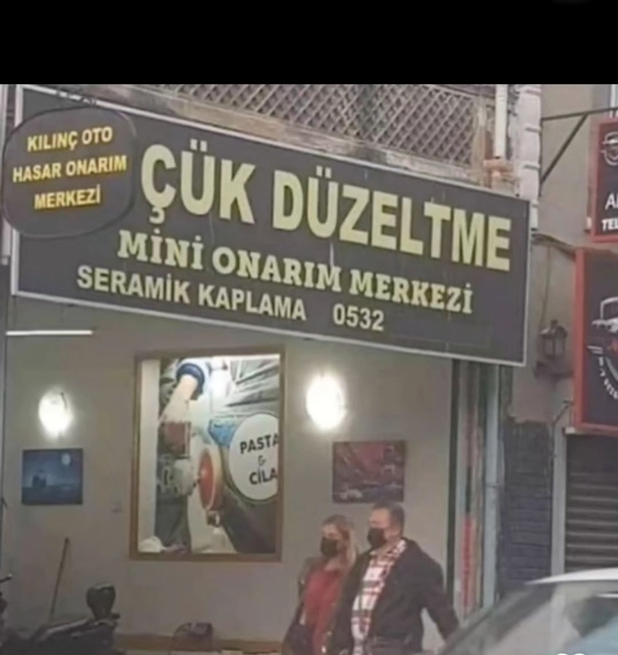 BÖyle de dükkan panosu olur mu?