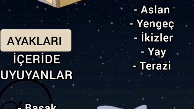 Geceleri yatarken ayakların yorganın içinde mi, dışında mı uyursun? Burcunuda belirtmeyi unutma😃?
