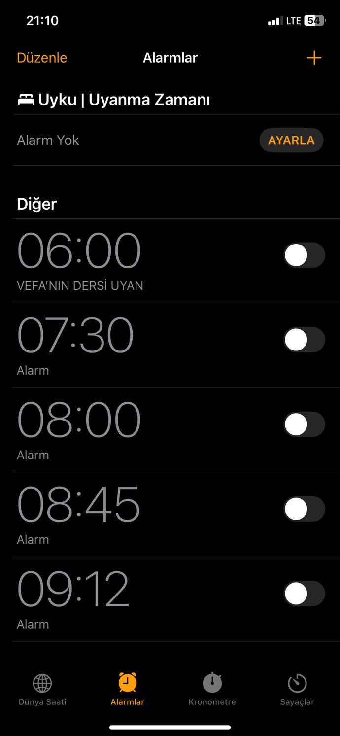 Alarmsız bir hayat çok güzel olmaz mıydı🥹?