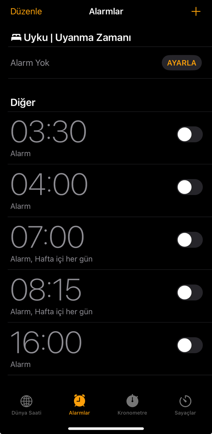 Alarmsız bir hayat çok güzel olmaz mıydı🥹?