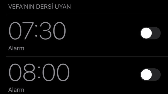 Alarmsız bir hayat çok güzel olmaz mıydı🥹?