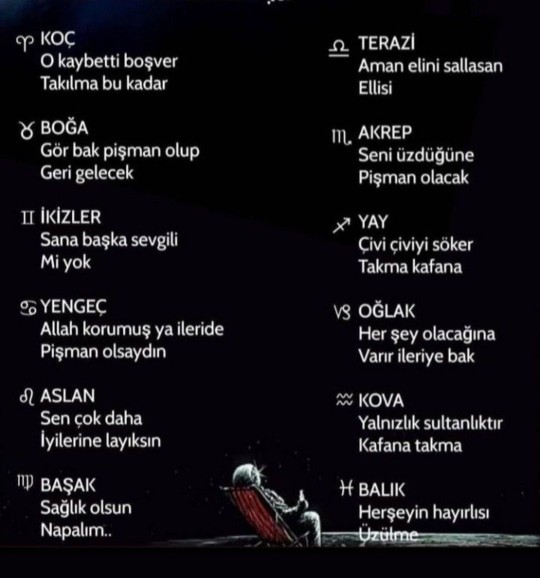 Ayrılık sonrası burcunuzu hangi cümle teselli eder?