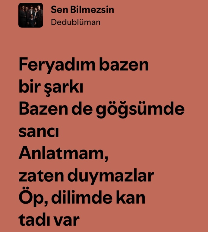 Geceye anlamlı bir şarkı bırakır mısınız?
