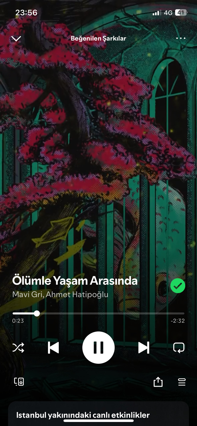 Geceye anlamlı bir şarkı bırakır mısınız?