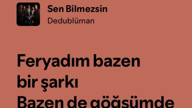 Geceye anlamlı bir şarkı bırakır mısınız?