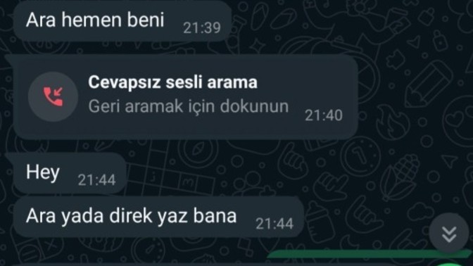 Arkadaşlar eski sevgilim arkadaşından bana yazdı wp üzerinden sonra yazan kişiye ulaştım bakar mısınız?