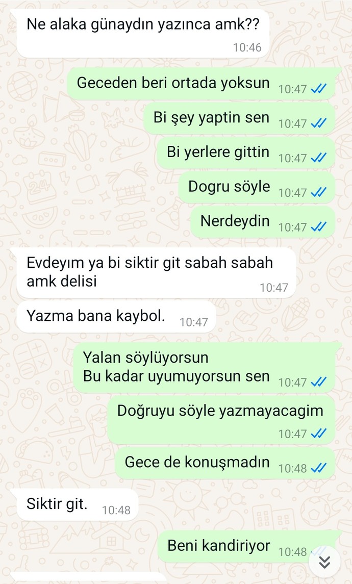 Ben mi abartiyorum o mu cok cabuk bunaliyor?