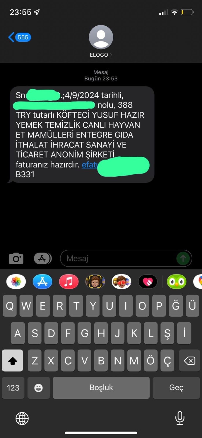 Böyle bir sms size geldi mi?