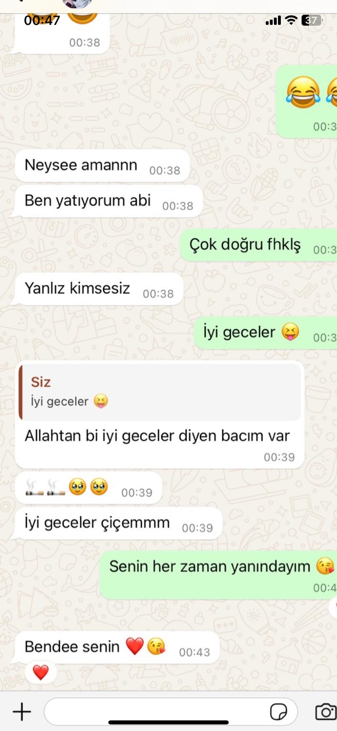 İyi geceler diyeniniz var mı hayatta?