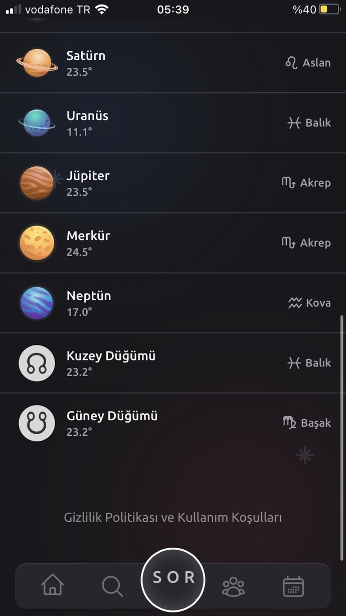 Haritamı yorumlar misiniz?