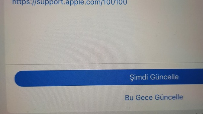 Ipadim için hangi güncellemeyi yapayım?