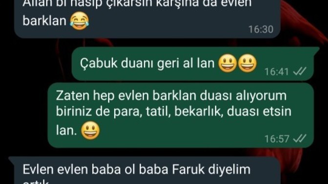 Dua edeniniz var mı?