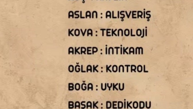 Burçlar neye bağlıymış?