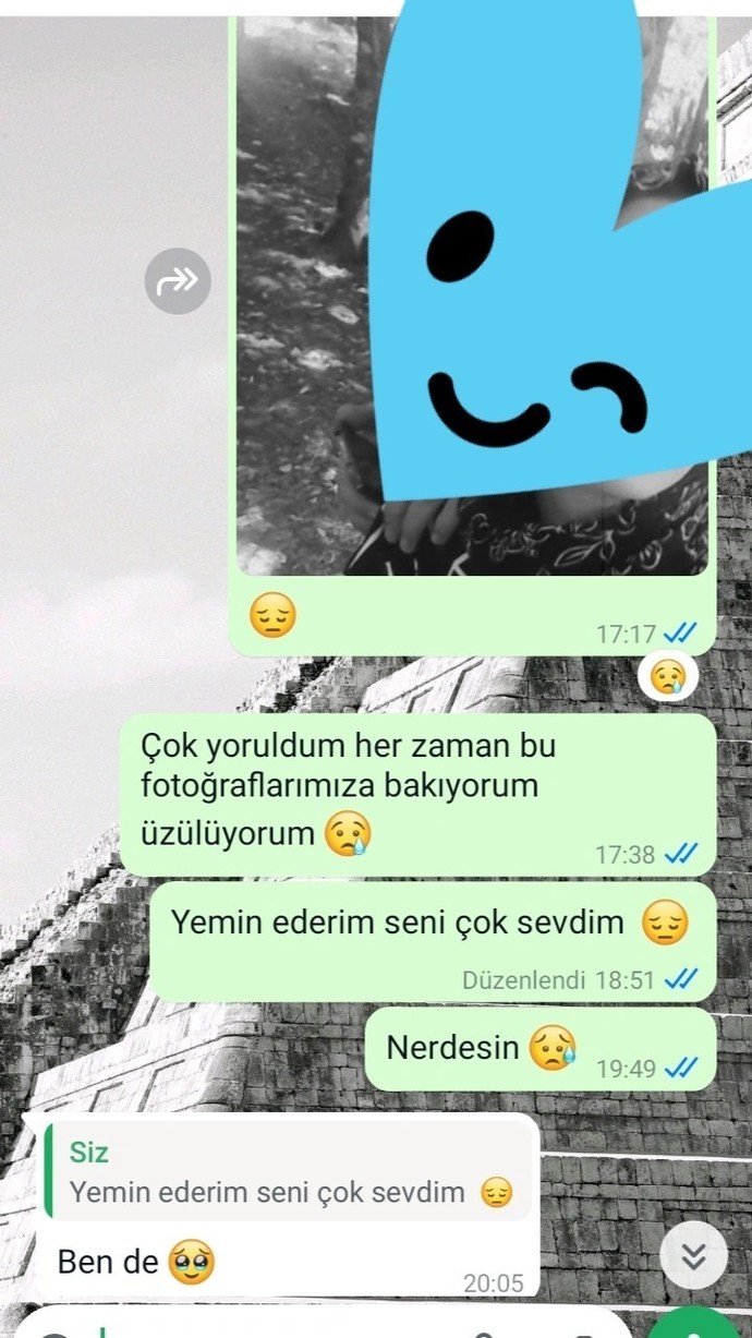 Sevdiğimle konuşmalarımız nasil yorumlarsiniz?