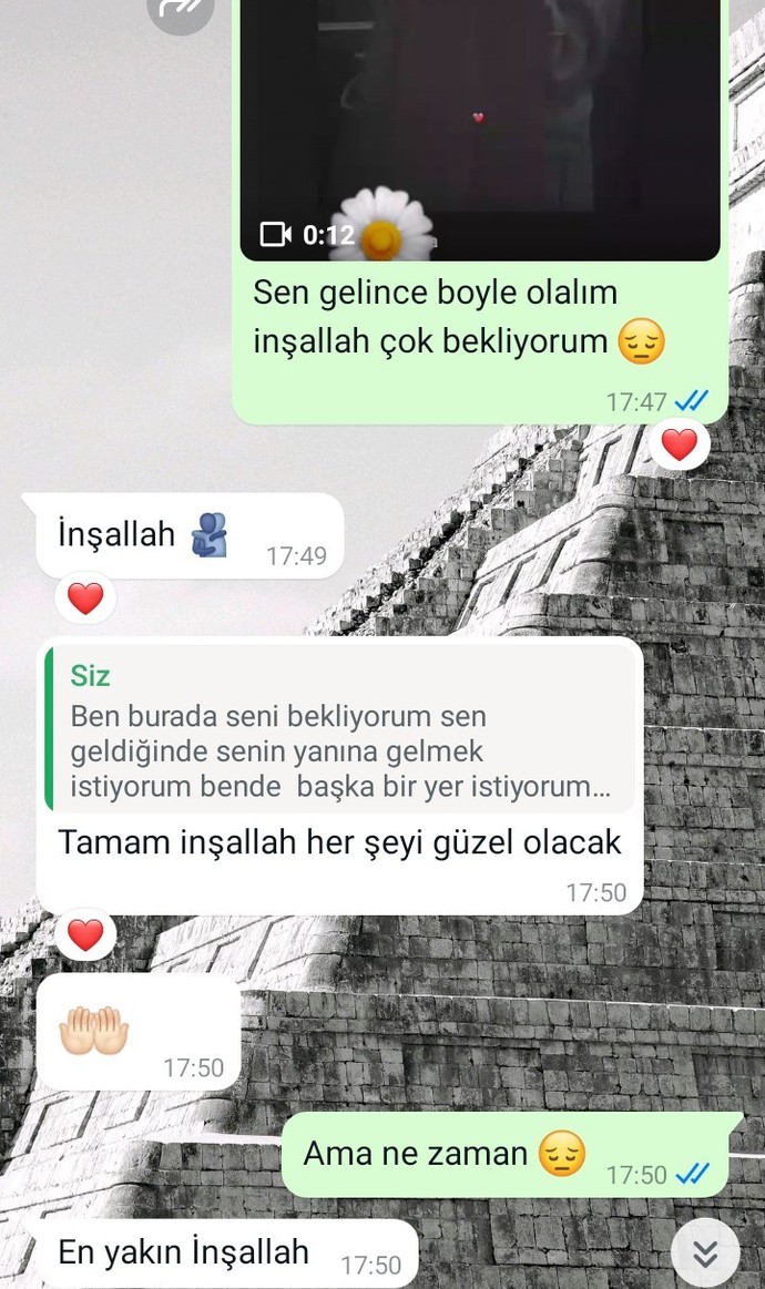 Sevdiğimle konuşmalarımız nasil yorumlarsiniz?