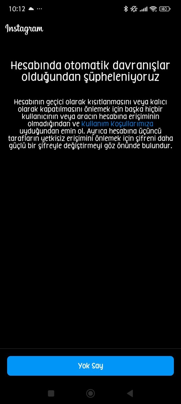 Hesabında otomatik davranışlardan şüpheleniyoruz ne demek?
