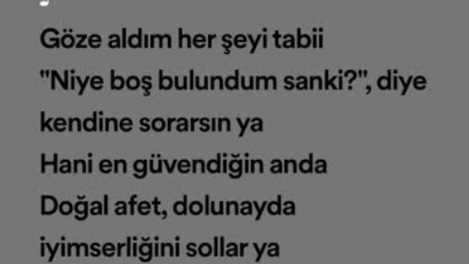 Hayatınızı özetleyen Sıla şarkısı var mı?
