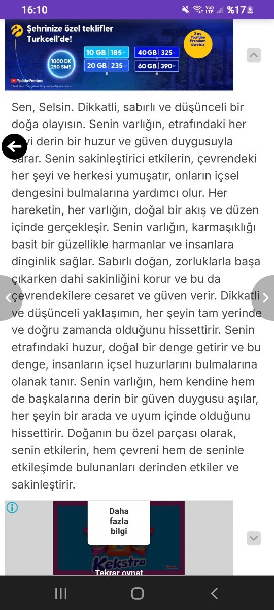Sen hangi doğa olayı olurdun?