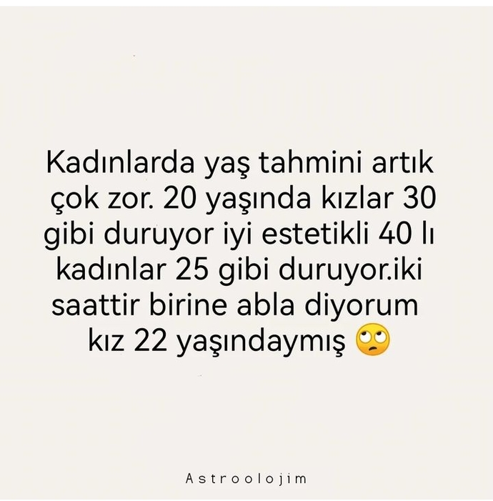 Estetik yaş algısını değiştirdi mi?