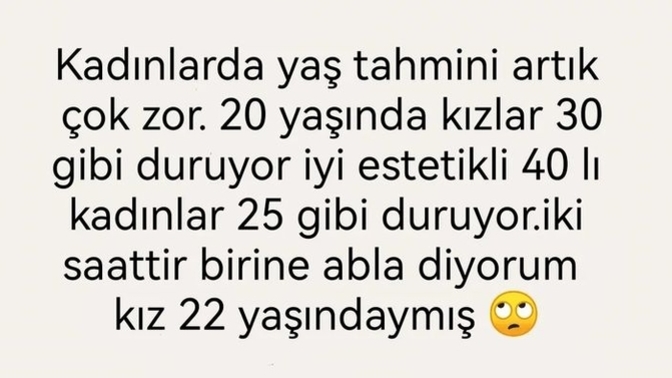 Estetik yaş algısını değiştirdi mi?