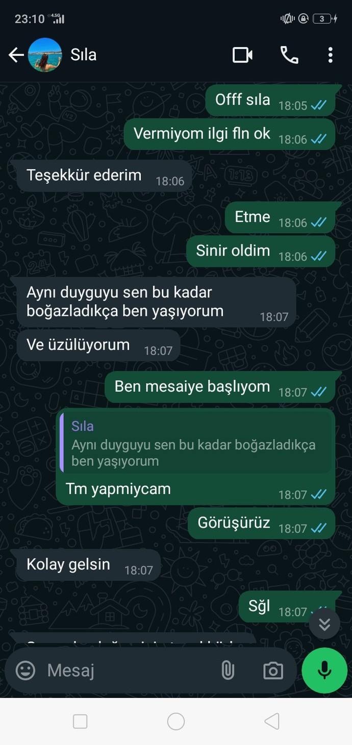 Çok kötü hissediyorum kendimi ne yapcam?