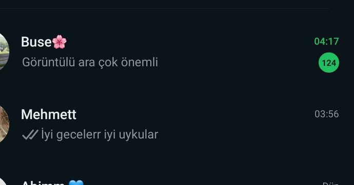 önemli knka diyip sohbet etmek için ara diyen arkadaşınız var mı?
