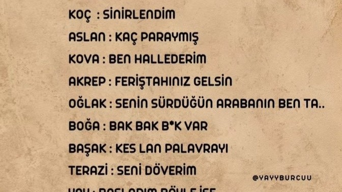 Burçlarda iç sesimiz ne diyormuş dışarda?