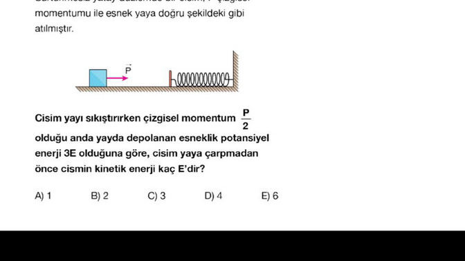 Şu fizik sorusunu çözer misiniz?