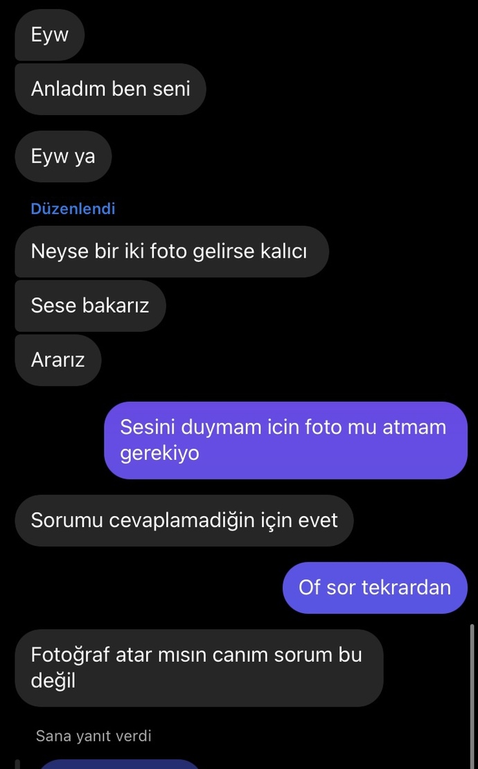 Her zaman fotoğraf isteyenin niyeti kötü müdür?