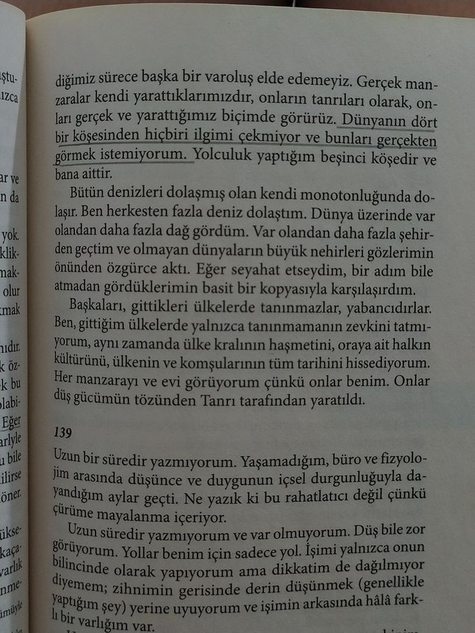 Sevdiğiniz bir kitaptan birkaç satır söz paylaşır mısınız?