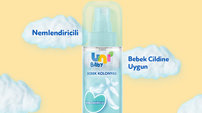 Uni Baby Bebek Kolonyası’nı bebeğimin hassas cildine veya temas ettiği ürünler için güvenle uygulayabilir miyim?
