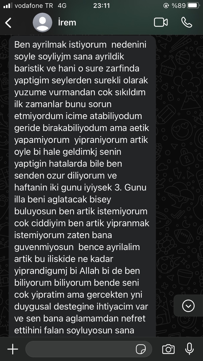 Terk eden kadın dönermi?