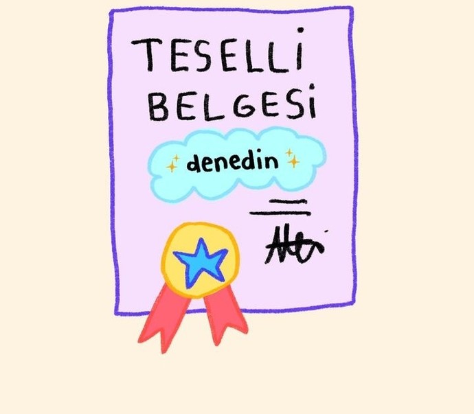 Deneyenler teselli ödülünüz sjsjd
