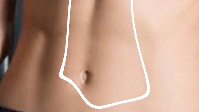 Karnımda sadece şu çizgiden var bir haftadir spor yapiyorum?