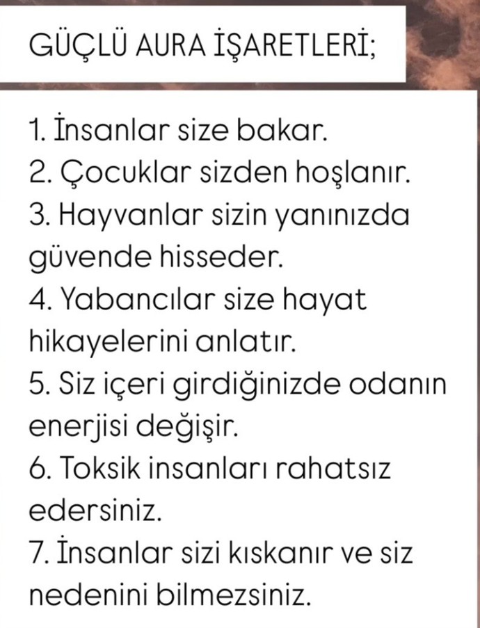 Güçlü bir auraya sahipmisiniz?
