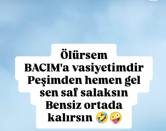 Size verilen bir vasiyeti yerine getirir misiniz?