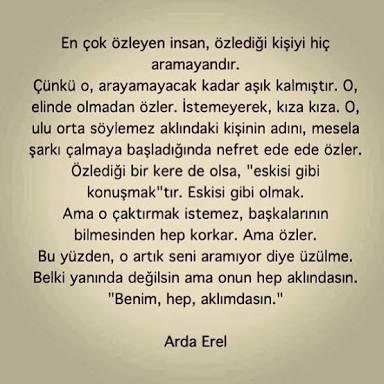 Özleminizi en iyi nasıl ifade eder siniz?