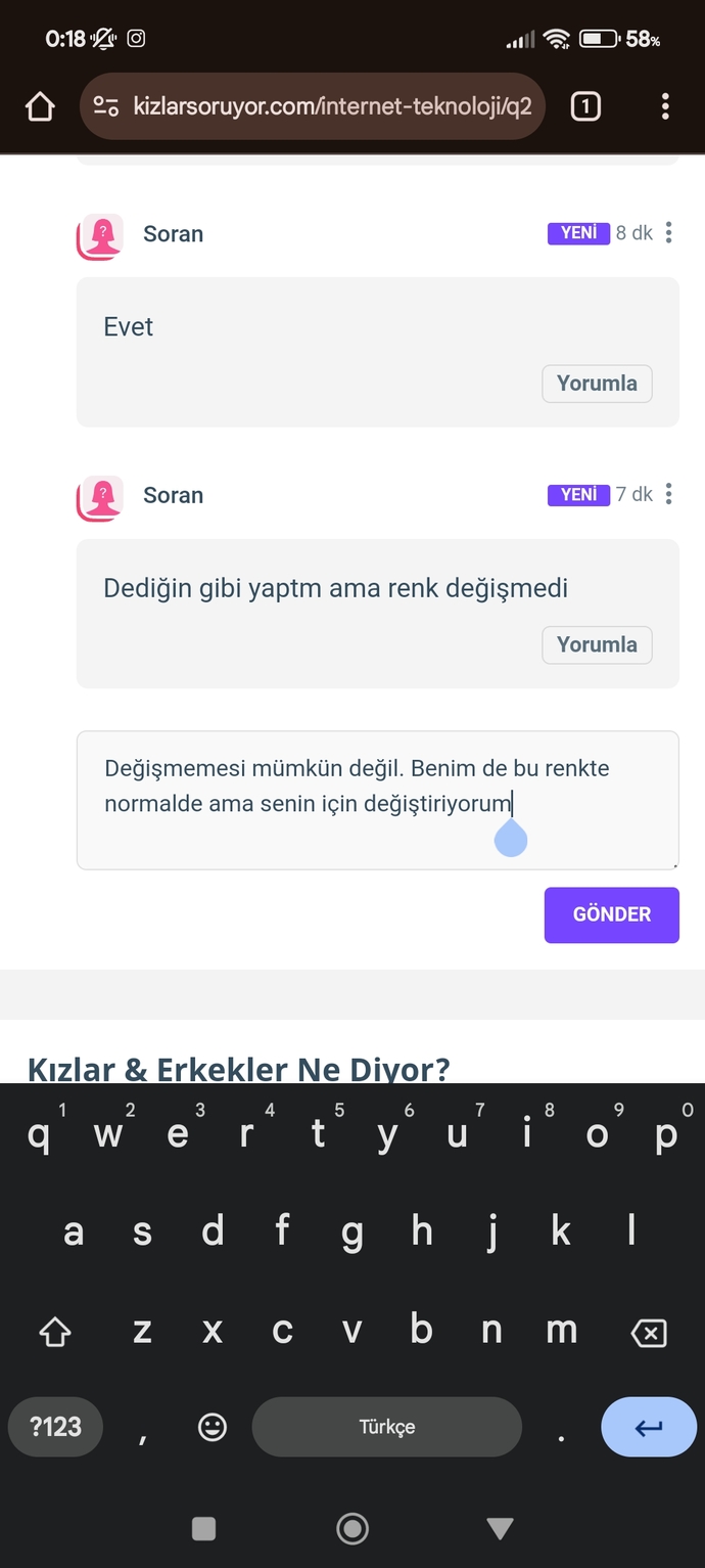 Telefonum klavyesinin rengi değişti nasıl normal haline cevirebilirim?
