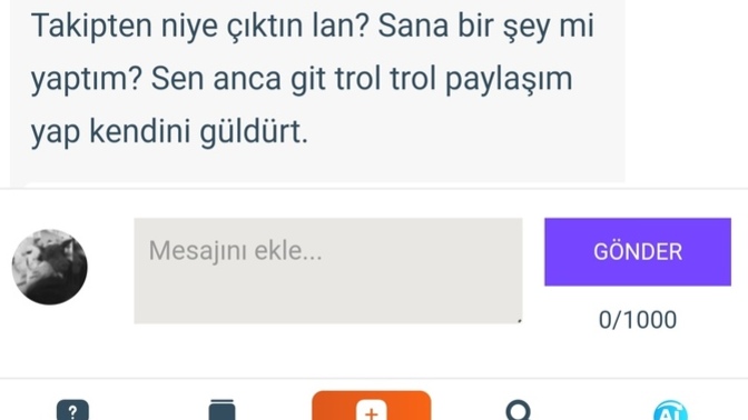 Takipten çıktınız sizi kötüleyip engelleyen üyelere tepkiniz ne oluyor? nedir bu şimdi?