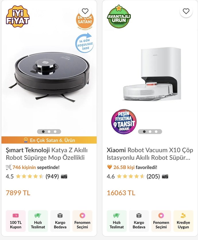 Robot süpürgesi alacağım, siz hangisini almamı tavsiye dersiniz?