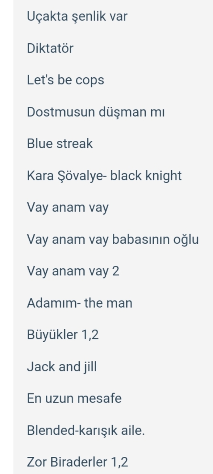 Komedi film önerir misiniz?