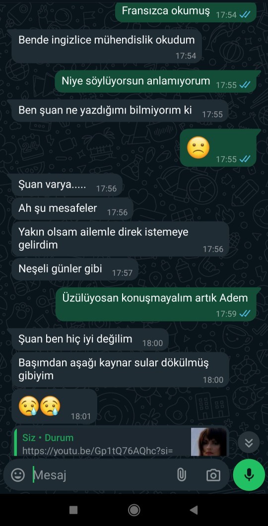 Arkadaşlar dünden beri eski sevgilimin gerçekten beni sevip sevmediğini anlamak için görücüye gelecekler dedim bakar mısınız?