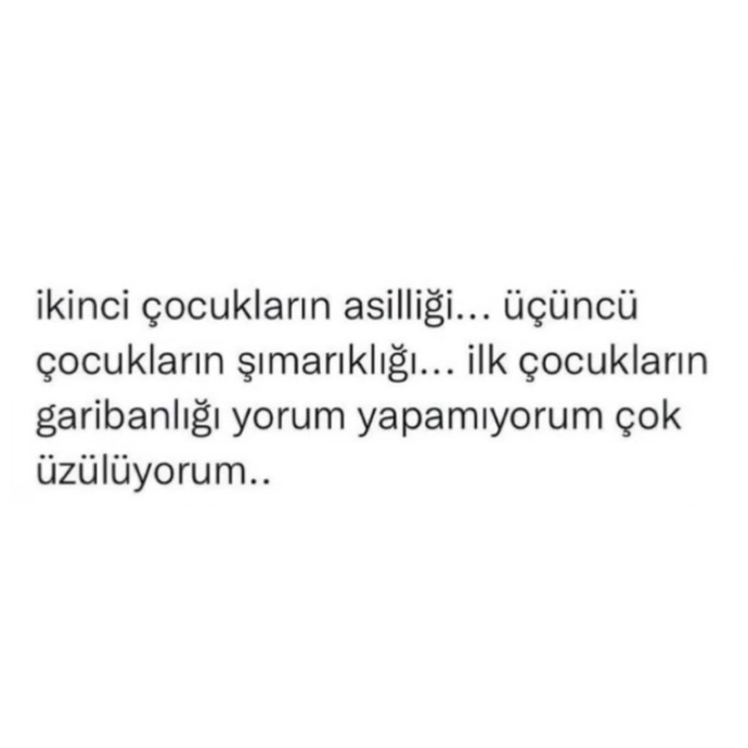 Ailede kaçıncı çocuksunuz?