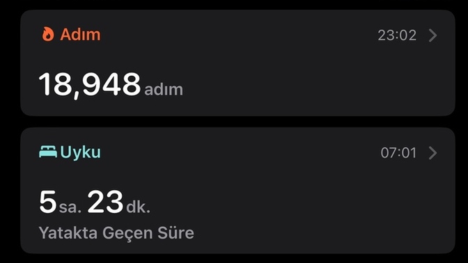 Günde kaç adım atıyorsunuz?