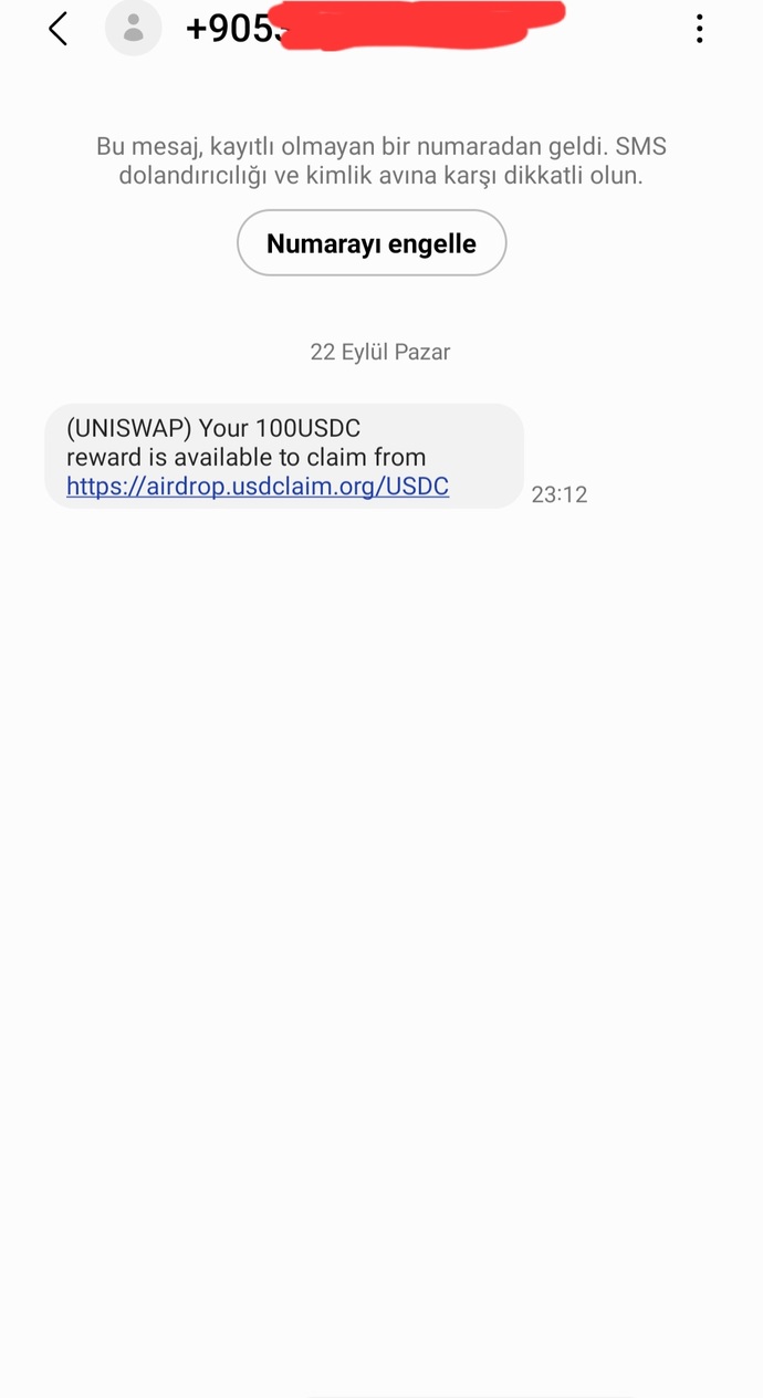 Bu mesaj beni kandırmak için mi atılmış?