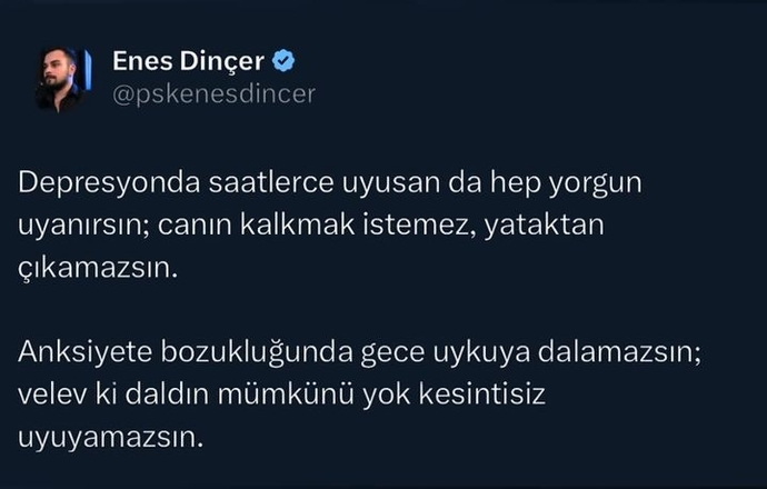 Seni uyutmayan şey nedir?