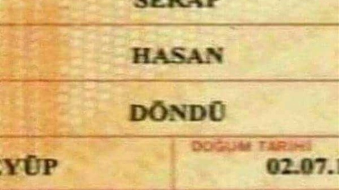 Birinin ilginç kimlikle karşılaştınız mı?