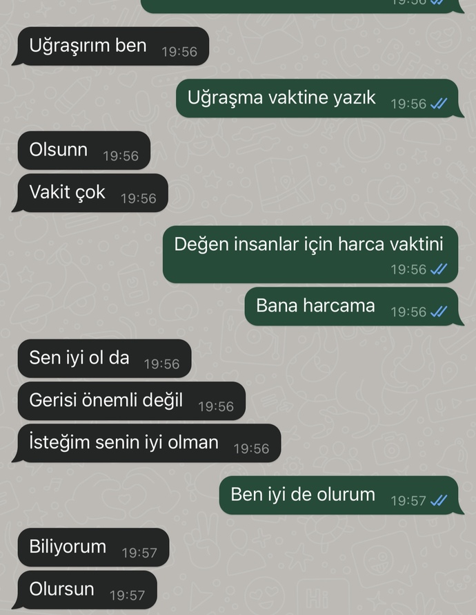 20 gündür sevgiliydik tartıştık ben bunu engelledim?